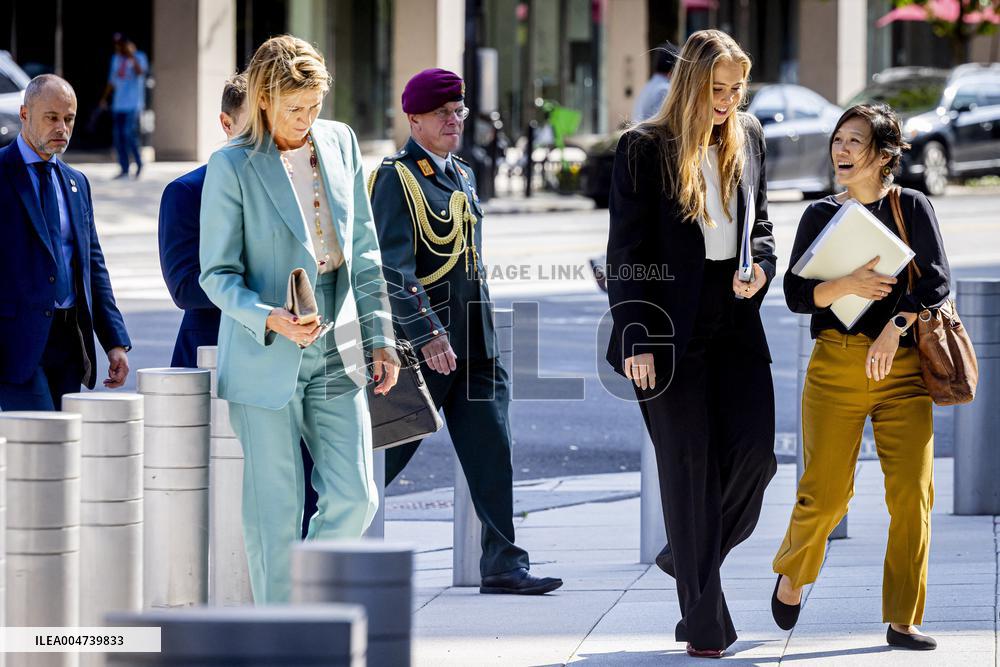 Queen Máxima And Princess Amalia Visit Washington