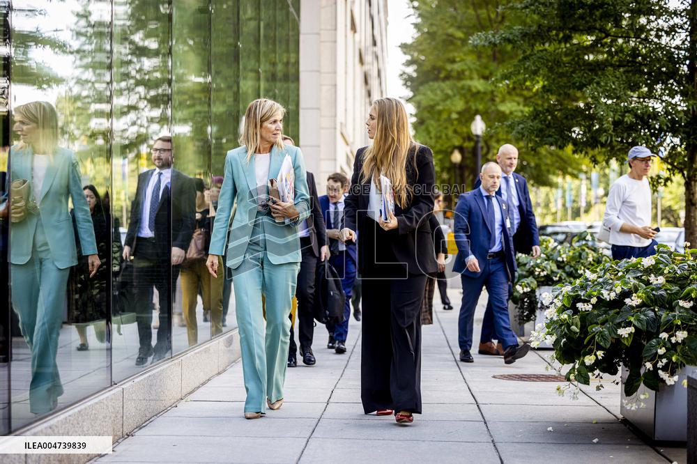 Queen Máxima And Princess Amalia Visit Washington