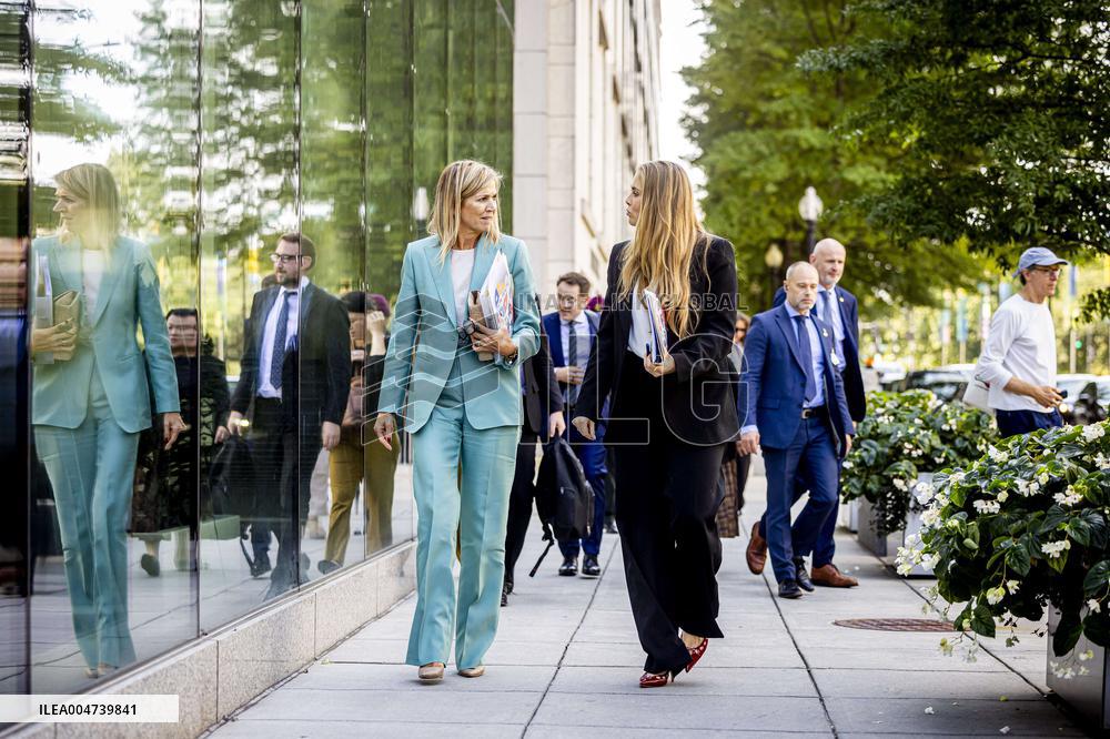Queen Máxima And Princess Amalia Visit Washington