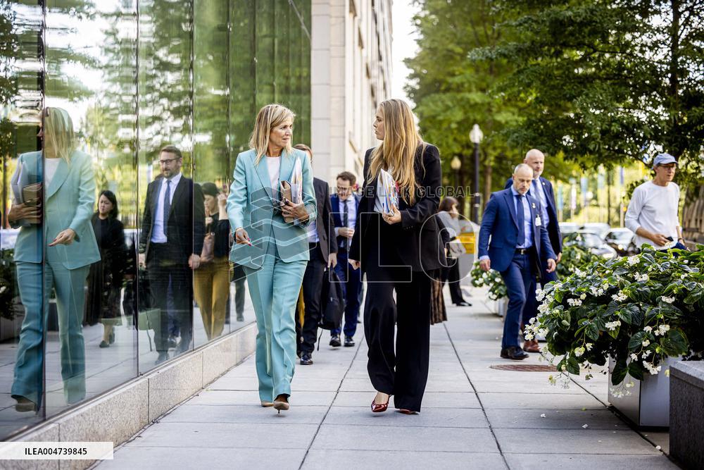 Queen Máxima And Princess Amalia Visit Washington