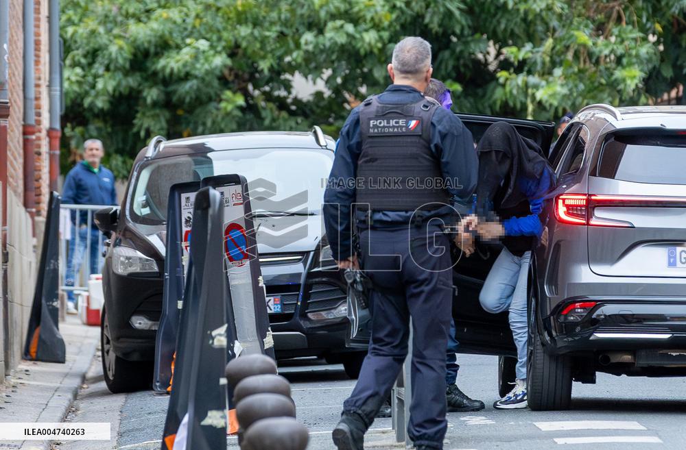 Cedric Jubillar Arrives for Second Day of His Trial - Albi