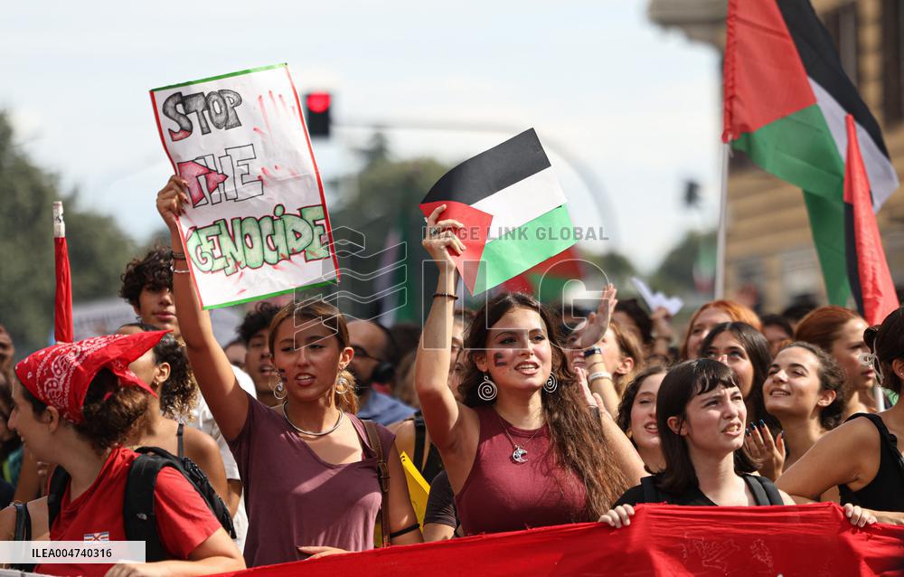 ITALY-ROME-PRO-PALESTINE-PROTES