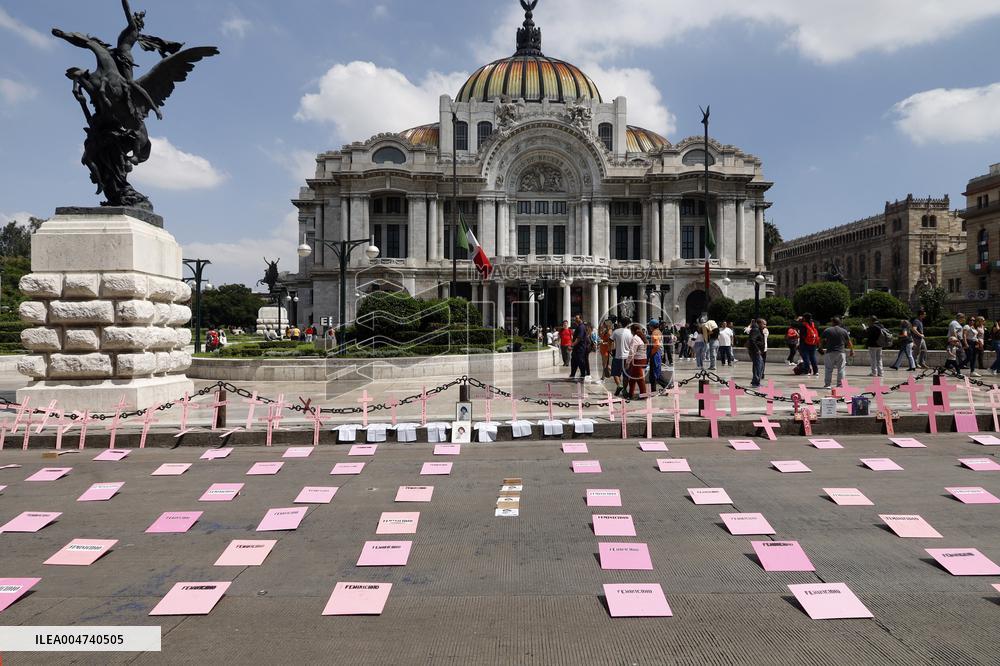 Demonstration Demanding Justice For Victims Of Feminicides - Mexico