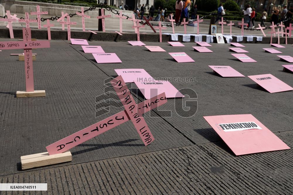 Demonstration Demanding Justice For Victims Of Feminicides - Mexico