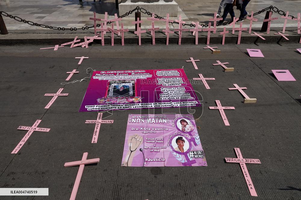 Demonstration Demanding Justice For Victims Of Feminicides - Mexico