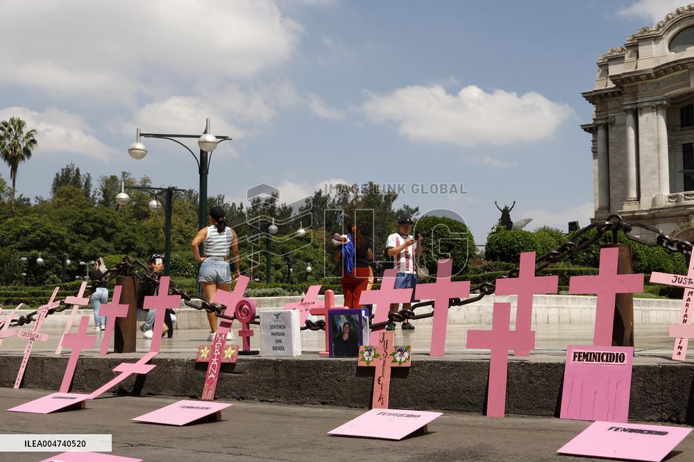 Demonstration Demanding Justice For Victims Of Feminicides - Mexico