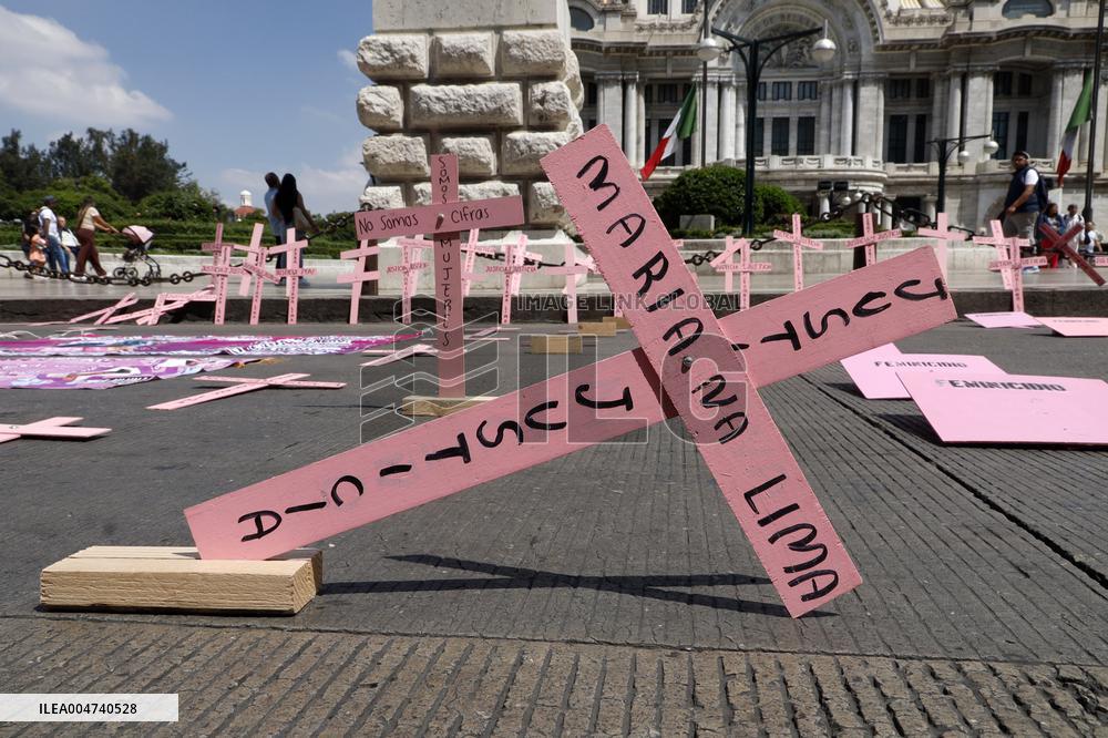 Demonstration Demanding Justice For Victims Of Feminicides - Mexico