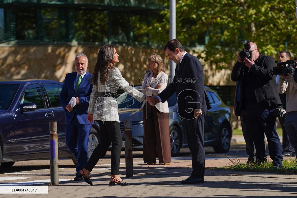 Queen Letizia Visit Cancer Research Center - Salamanca