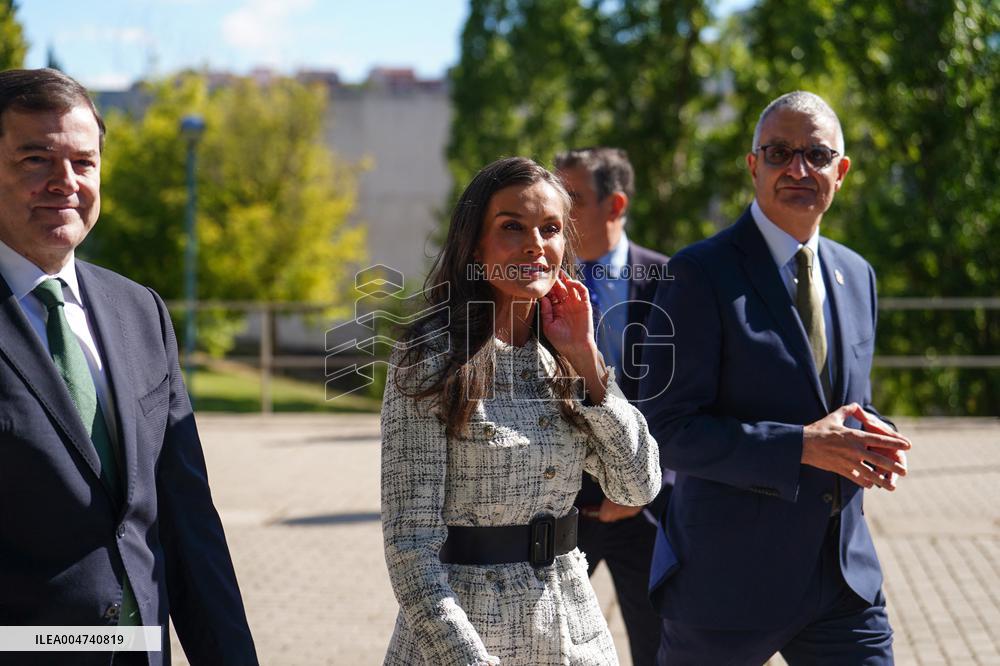 Queen Letizia Visit Cancer Research Center - Salamanca