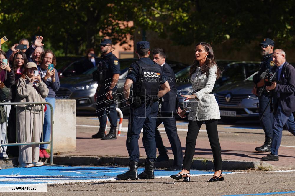 Queen Letizia Visit Cancer Research Center - Salamanca