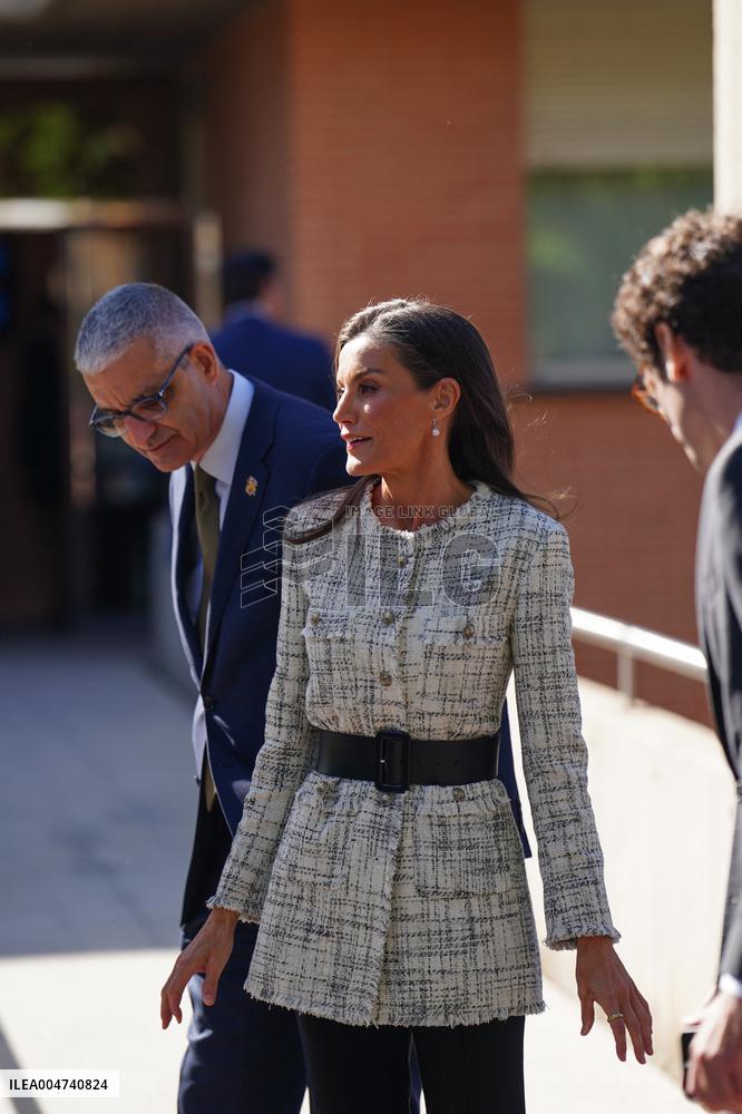 Queen Letizia Visit Cancer Research Center - Salamanca