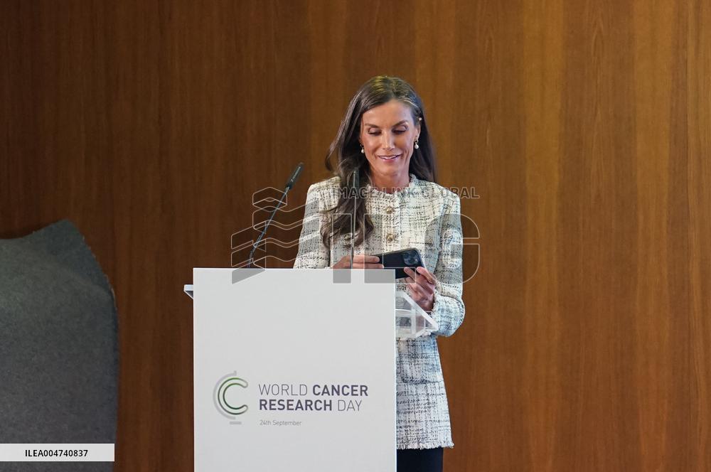 Queen Letizia Visit Cancer Research Center - Salamanca