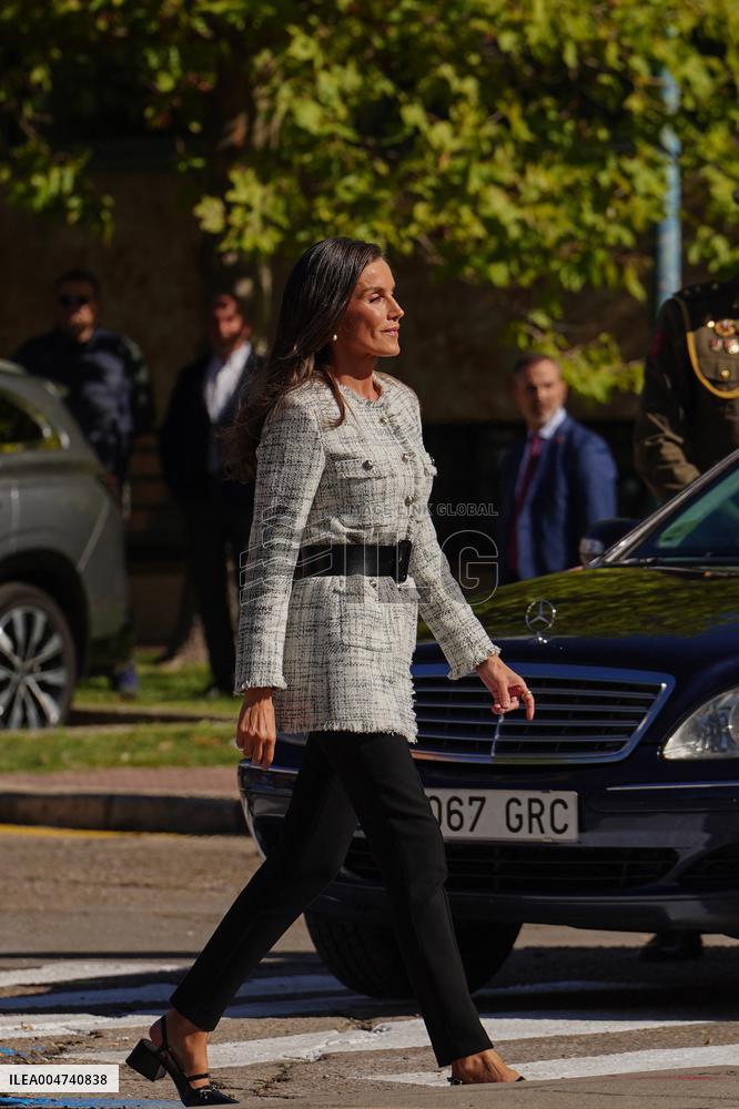 Queen Letizia Visit Cancer Research Center - Salamanca
