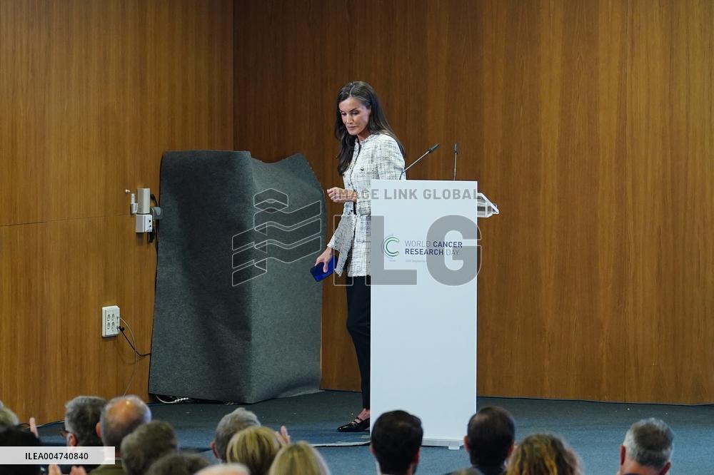 Queen Letizia Visit Cancer Research Center - Salamanca