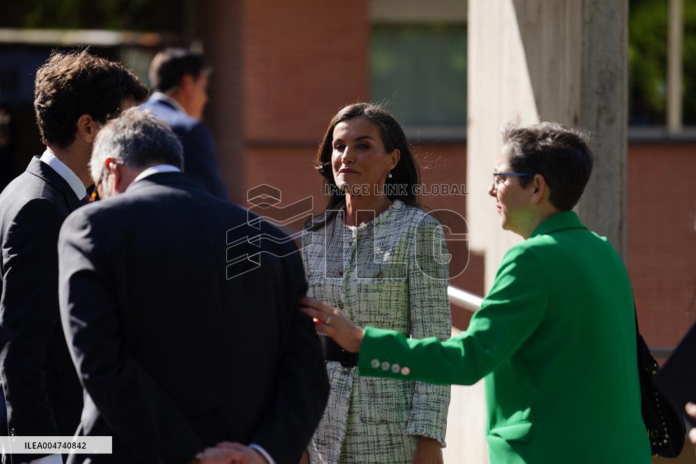Queen Letizia Visit Cancer Research Center - Salamanca