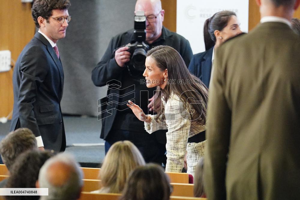 Queen Letizia Visit Cancer Research Center - Salamanca