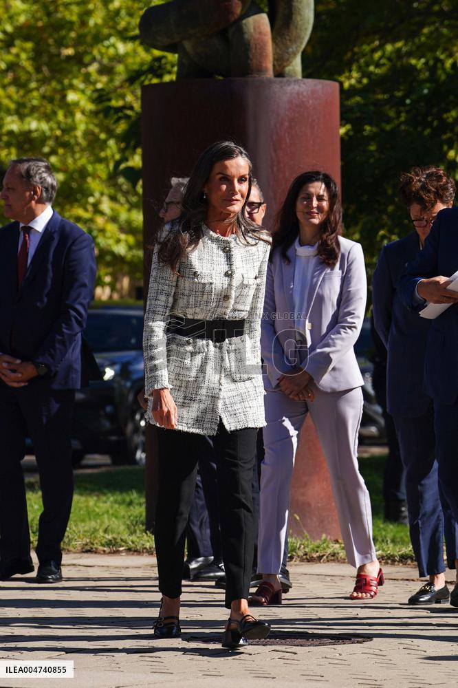Queen Letizia Visit Cancer Research Center - Salamanca