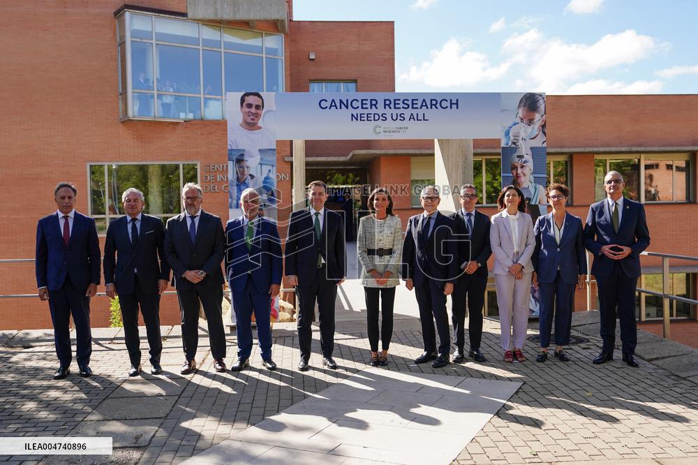 Queen Letizia Visit Cancer Research Center - Salamanca