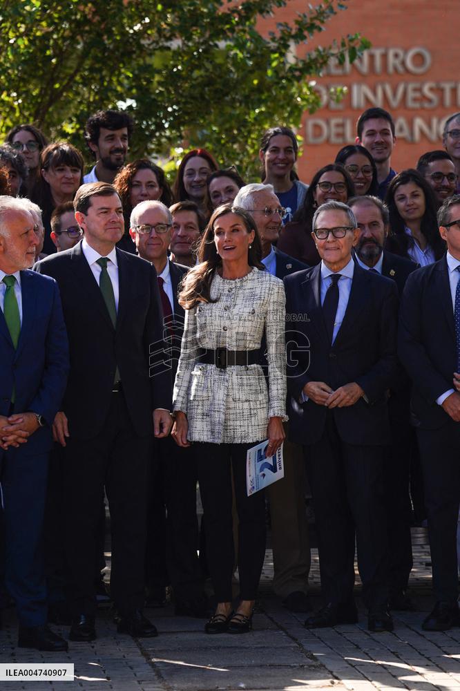 Queen Letizia Visit Cancer Research Center - Salamanca