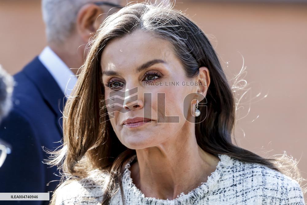Queen Letizia Visit Cancer Research Center - Salamanca