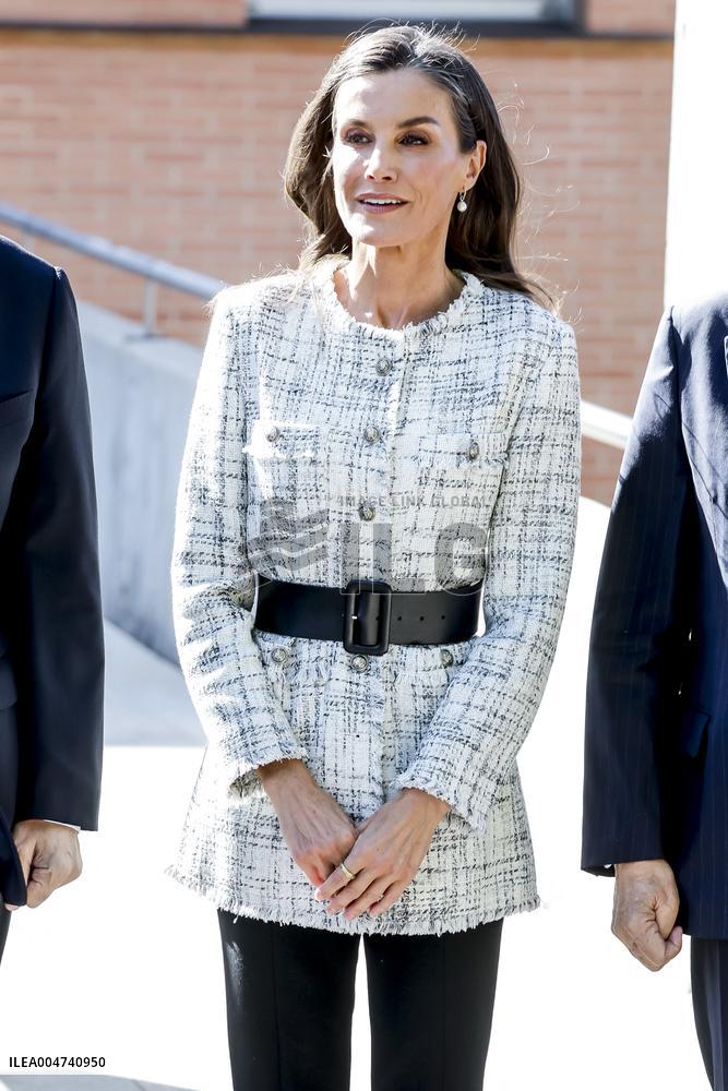 Queen Letizia Visit Cancer Research Center - Salamanca