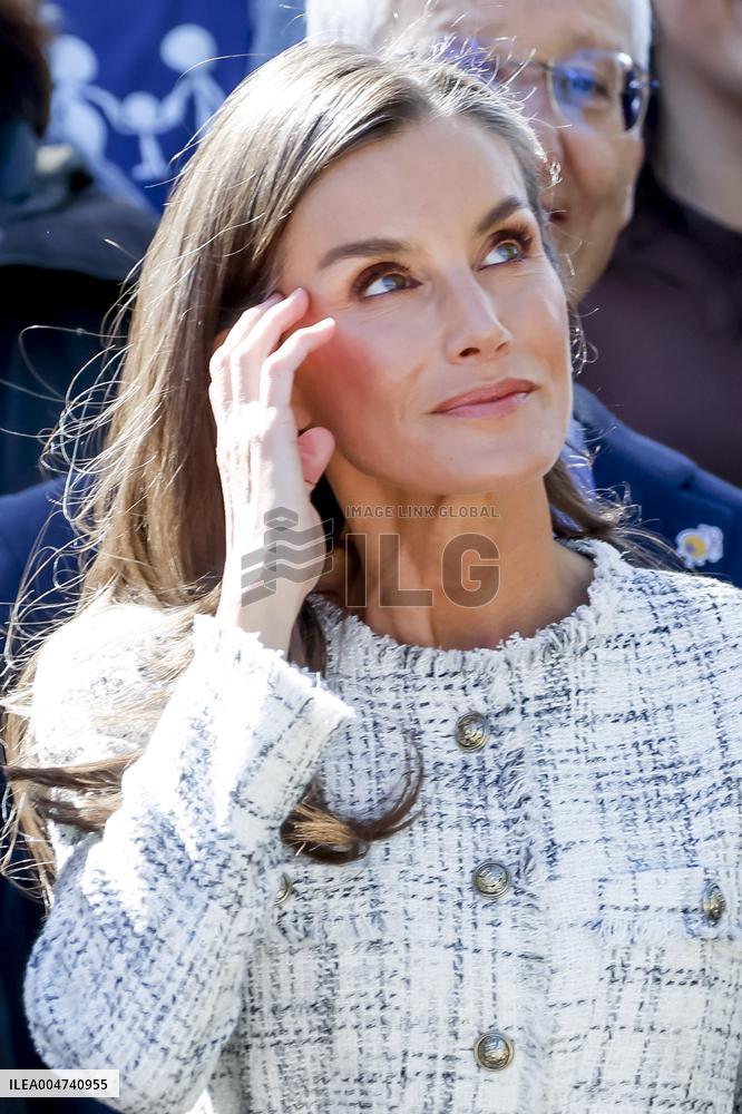 Queen Letizia Visit Cancer Research Center - Salamanca