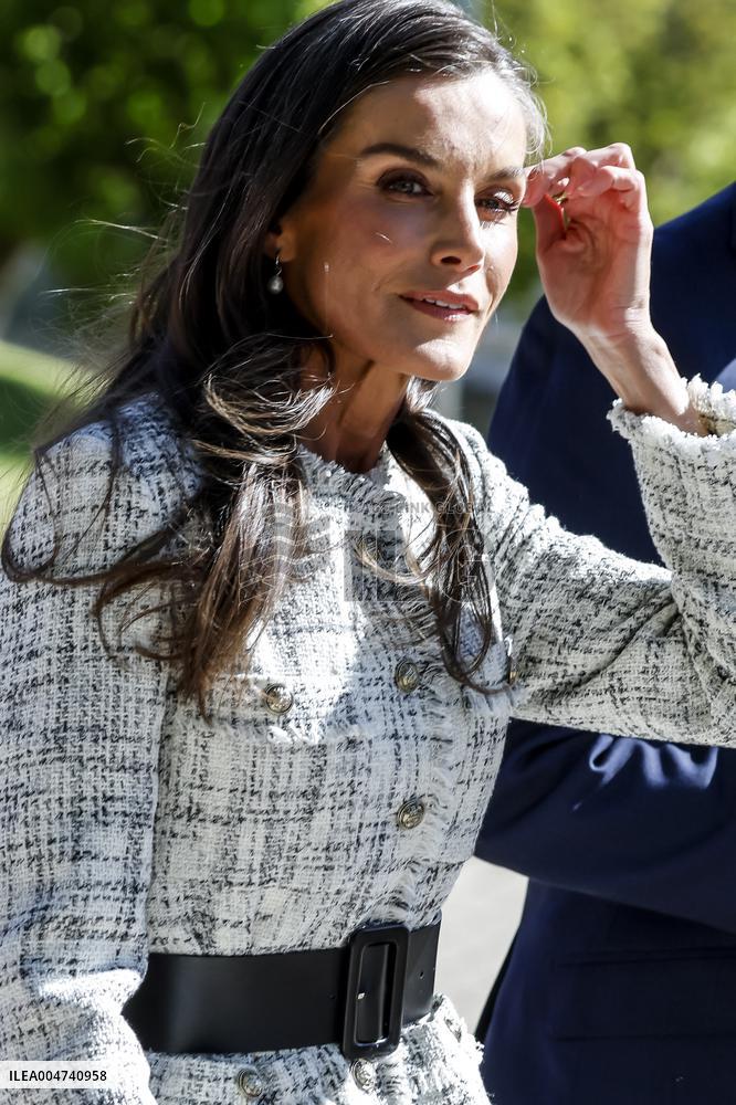 Queen Letizia Visit Cancer Research Center - Salamanca