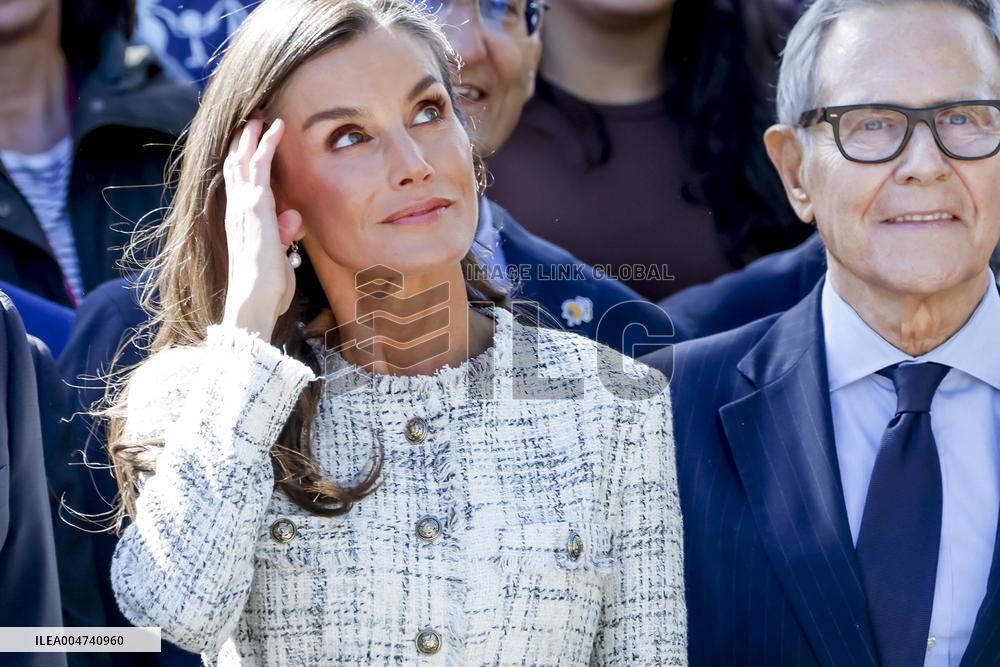 Queen Letizia Visit Cancer Research Center - Salamanca