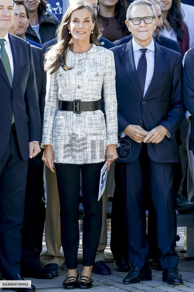 Queen Letizia Visit Cancer Research Center - Salamanca
