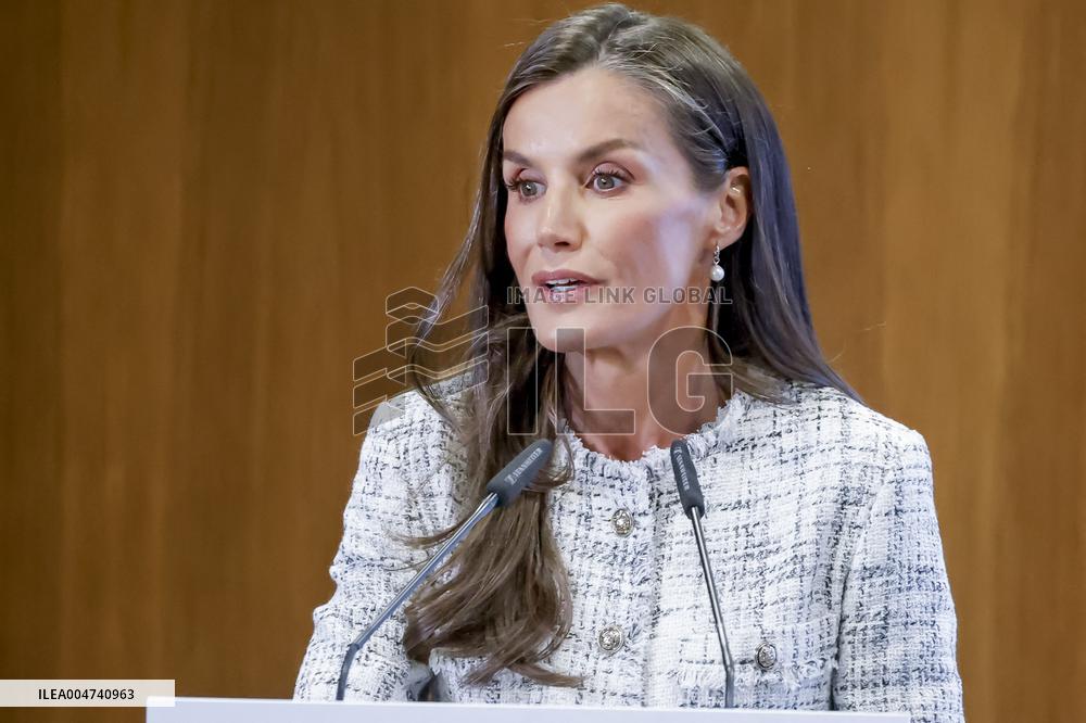 Queen Letizia Visit Cancer Research Center - Salamanca