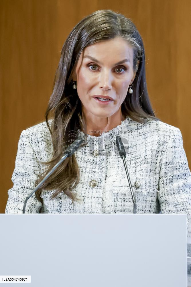 Queen Letizia Visit Cancer Research Center - Salamanca