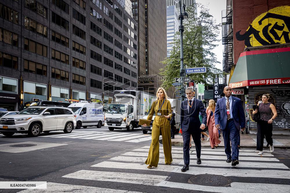 Princess Amalia and Queen Maxima On a Trip for The UN - NYC