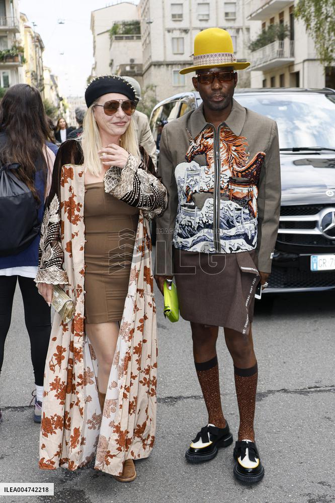 MFW - Alberta Ferretti Arrivals