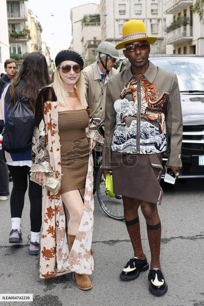 MFW - Alberta Ferretti Arrivals