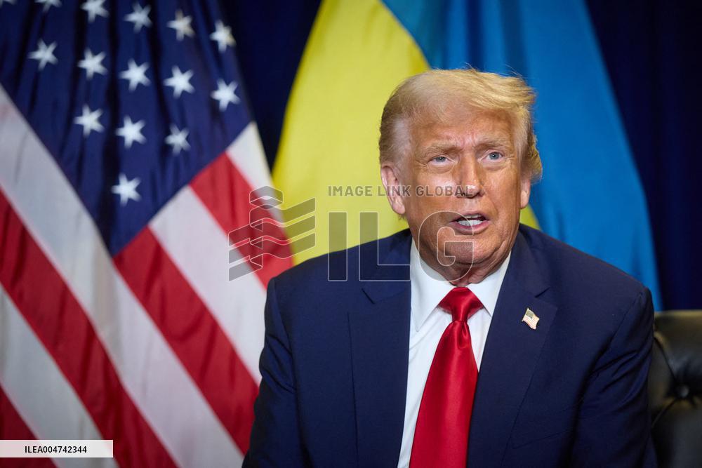 President Trump Meets with Ukrainian President Zelenskyy - NYC