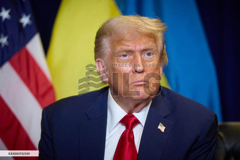 President Trump Meets with Ukrainian President Zelenskyy - NYC