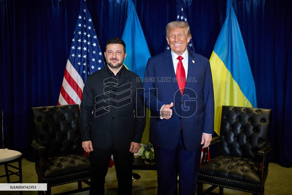President Trump Meets with Ukrainian President Zelenskyy - NYC