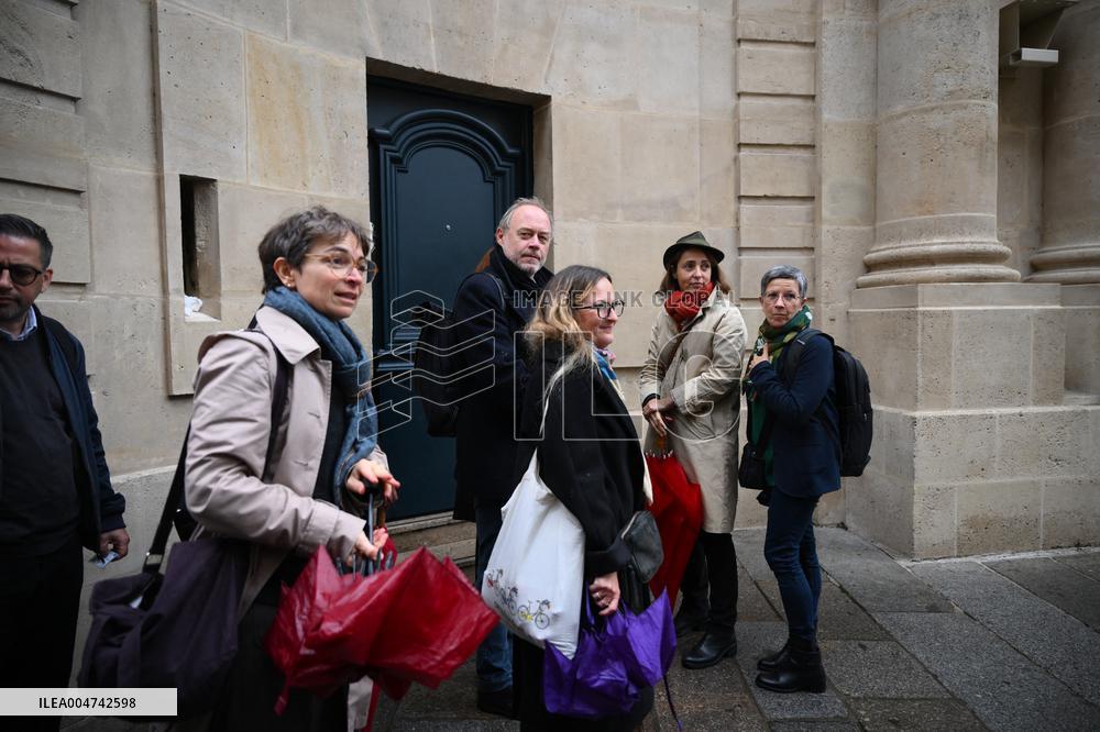 PM Lecornu Meets With Trade Unions - Paris