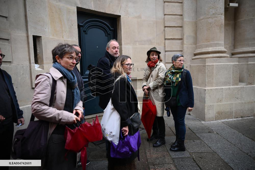 PM Lecornu Meets With Trade Unions - Paris