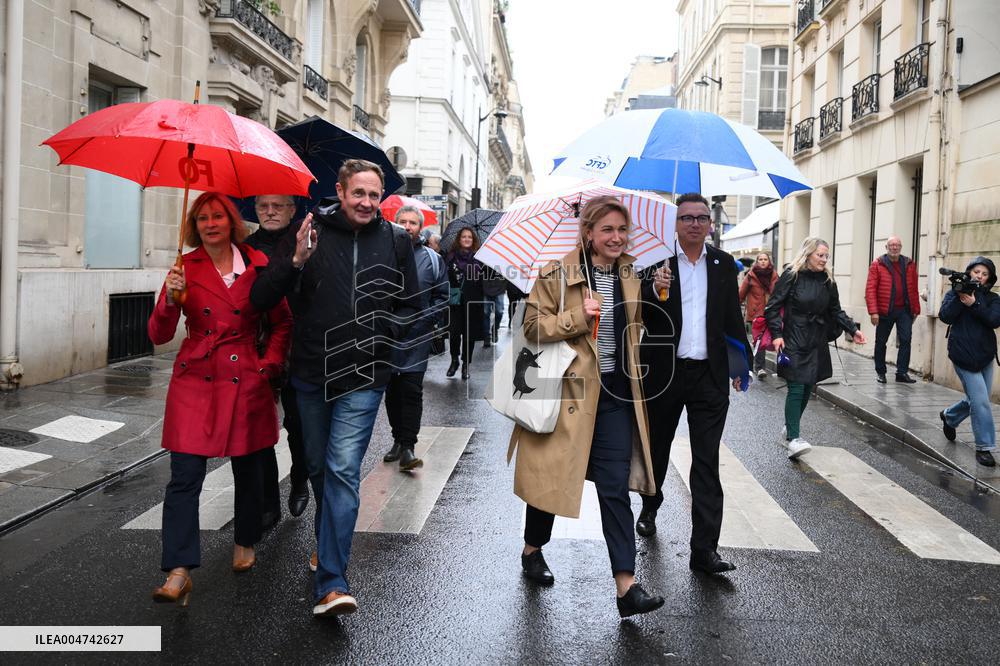 PM Lecornu Meets With Trade Unions - Paris