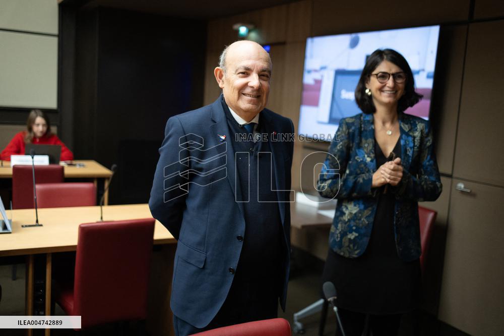 Hearing of Eric Trappier at the National Assembly - Paris