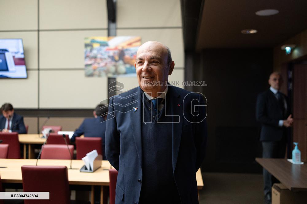Hearing of Eric Trappier at the National Assembly - Paris