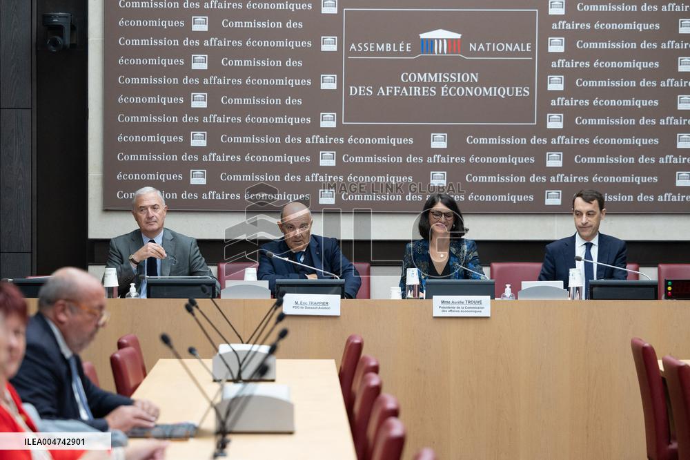 Hearing of Eric Trappier at the National Assembly - Paris