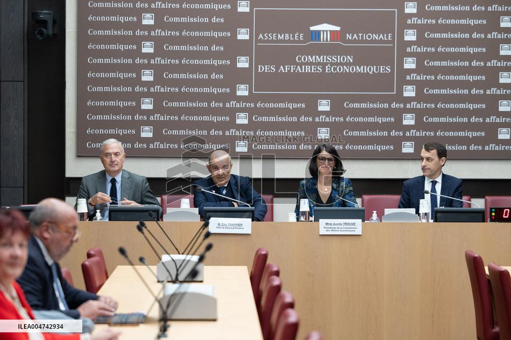 Hearing of Eric Trappier at the National Assembly - Paris