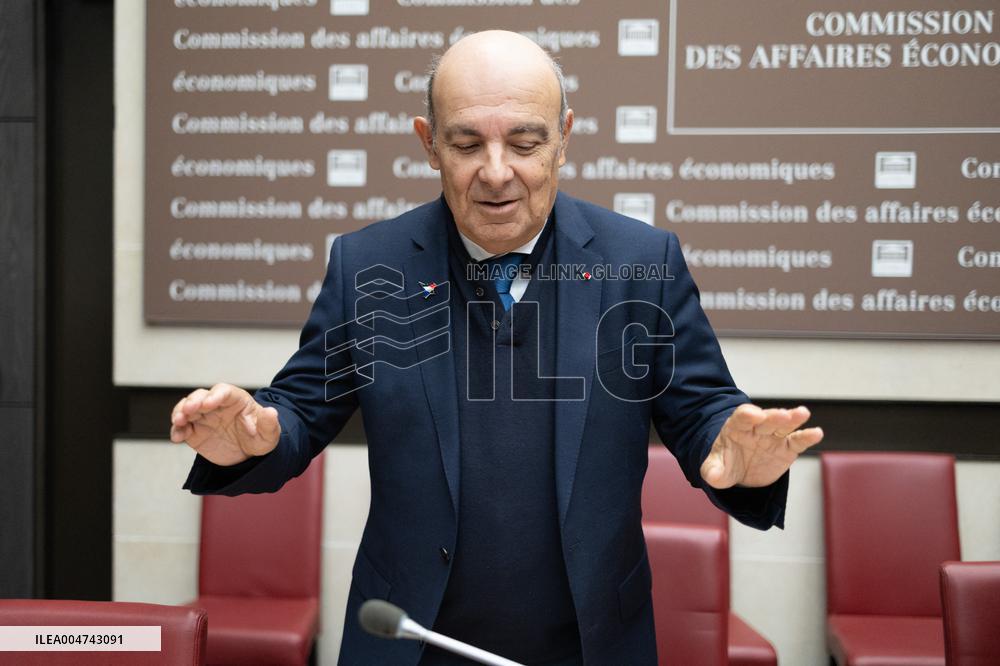 Hearing of Eric Trappier at the National Assembly - Paris