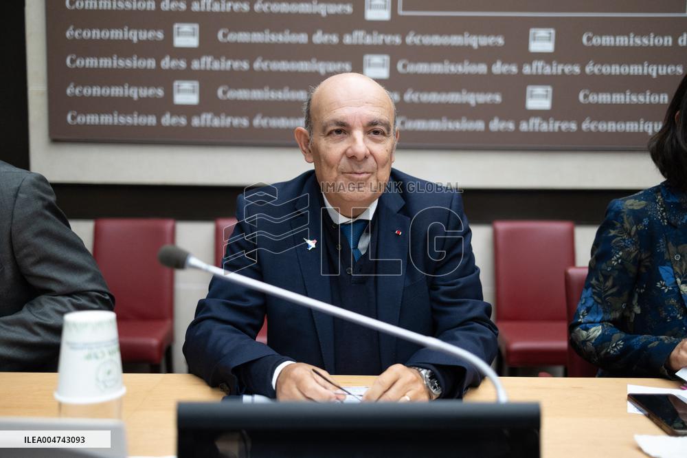 Hearing of Eric Trappier at the National Assembly - Paris