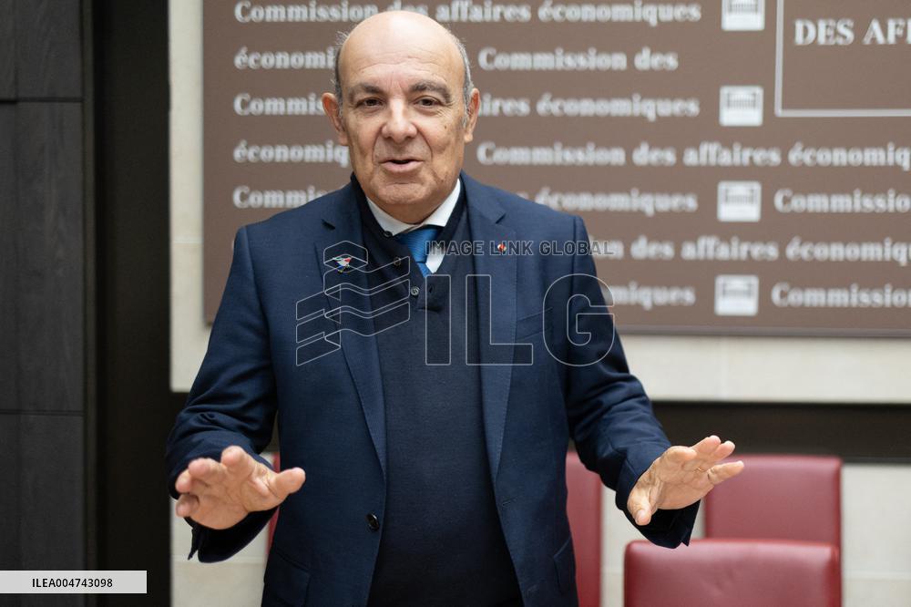 Hearing of Eric Trappier at the National Assembly - Paris