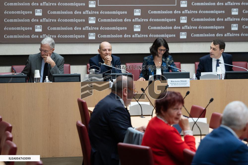 Hearing of Eric Trappier at the National Assembly - Paris