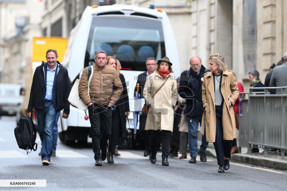 PM Lecornu Meets With Trade Unions - Paris