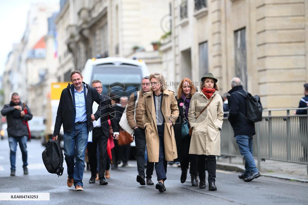 PM Lecornu Meets With Trade Unions - Paris